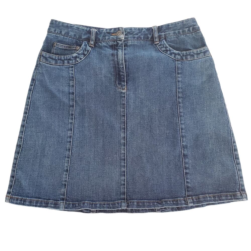 Talbots Denim A-line Skirt Size 14